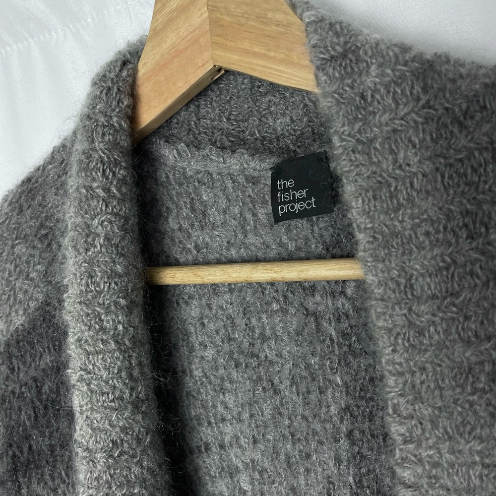 Eileen Fisher Oversized Italian Wool Mohair Cardigan sz M oversized